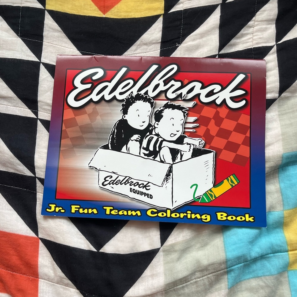 ⛔️SOLD⛔️Edelbrock car coloring book